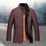Jack Cohen Inspiriert | Klassische gesteppte Fleece-Herrenjacke