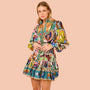 Minikleid mit Lebendigem Print - Camila