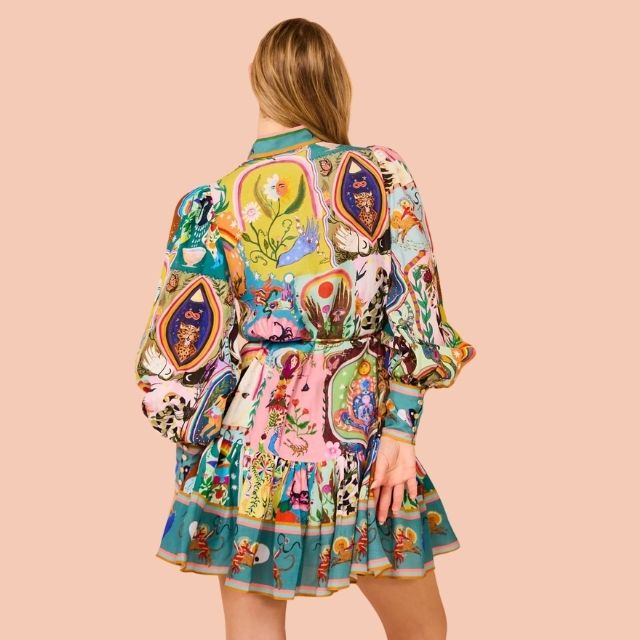 Mini Dress with Vibrant Print - Camila