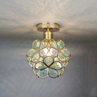 Glas Blumen Deckenleuchte - FloraGlow