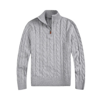 Bequemer Herren-Sweater mit halbem Reißverschluss - Vincent
