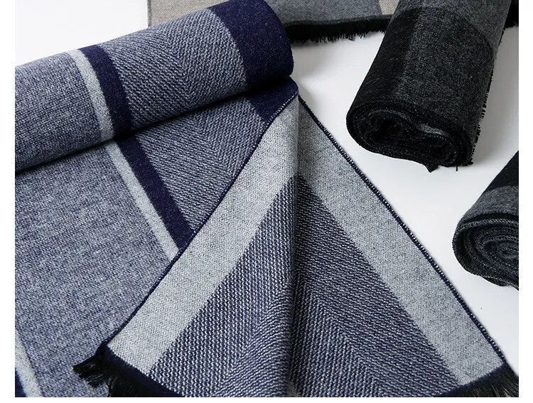 Luxe Sjaal | Warme kasjmier sjaal met ruitpatroon