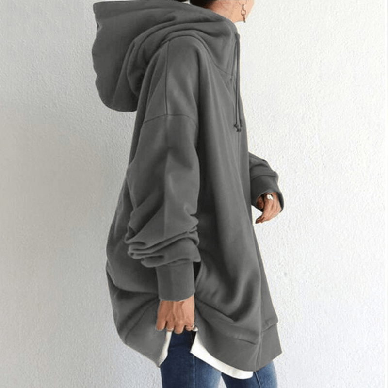 Bequemer Damenpullover mit Kapuze - ComfyHood
