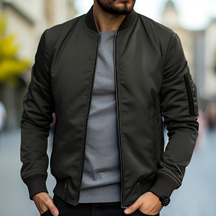 Herren Bomberjacke mit Arm Tasche – Jaron