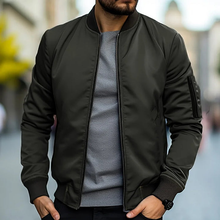 Herren Bomberjacke mit Arm Tasche – Jaron