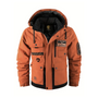 Gepolsterte Herren Outdoorjacke mit abnehmbarer Kapuze – Henrik