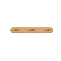 Wandkapstok van Hout met Messing Haken - LignaHook