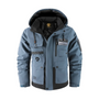 Gepolsterte Herren Outdoorjacke mit abnehmbarer Kapuze – Henrik