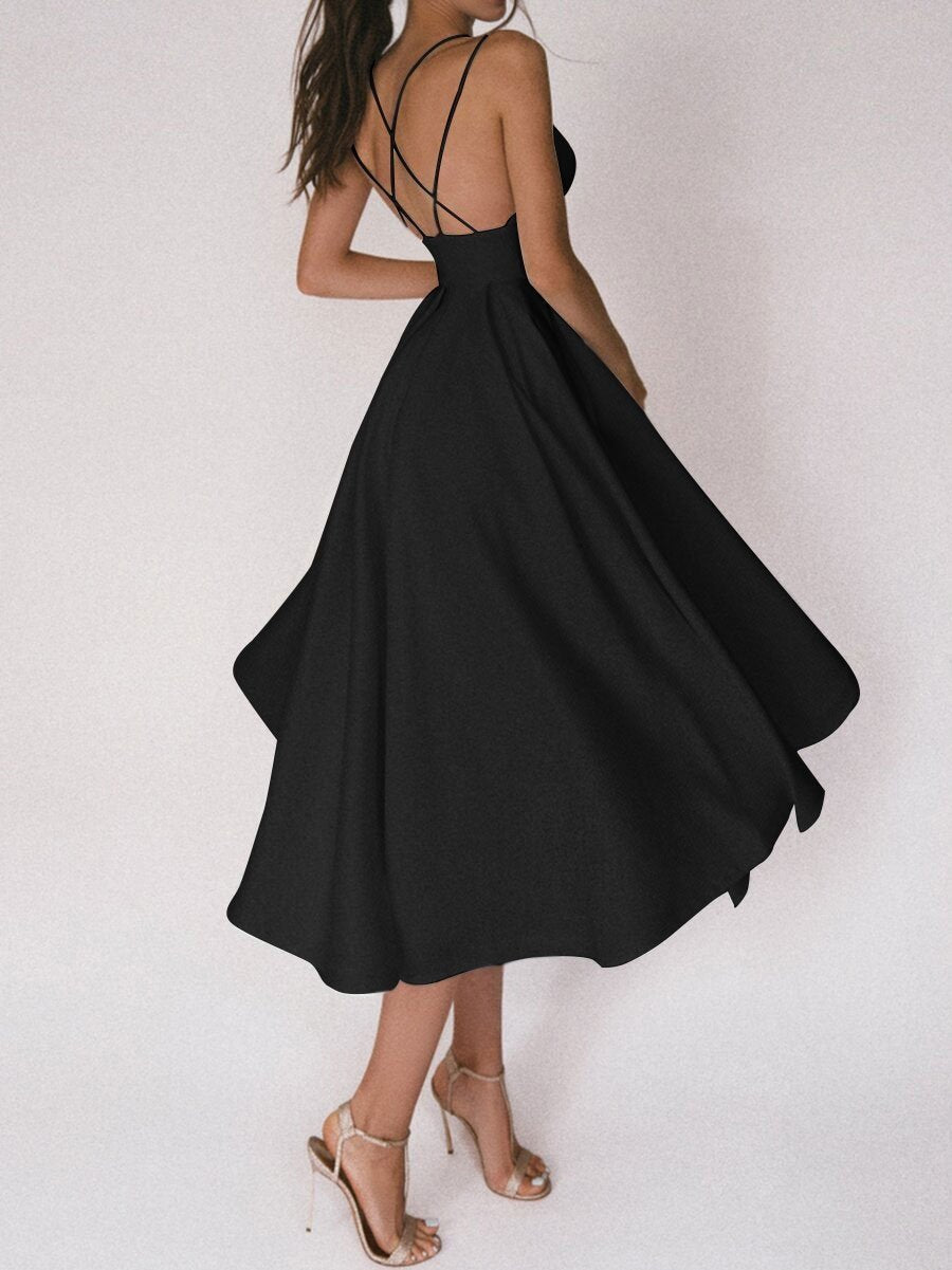 Trägerkleid mit V-Ausschnitt - Noa