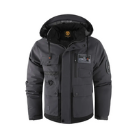 Gewatteerd Heren Outdoorjack met afneembare capuchon – Henrik