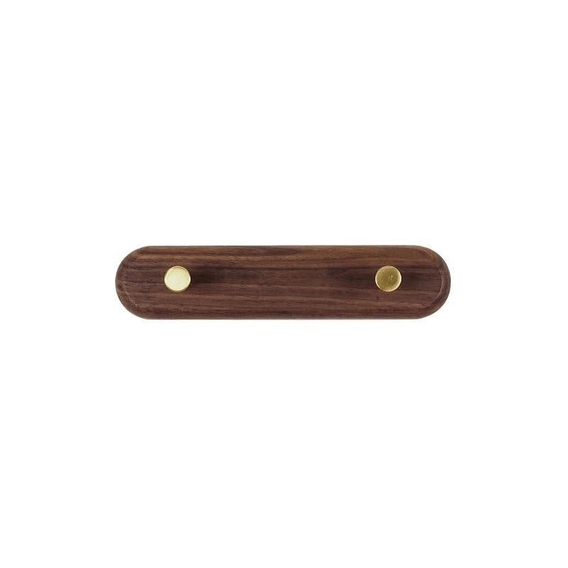 Wandkapstok van Hout met Messing Haken - LignaHook
