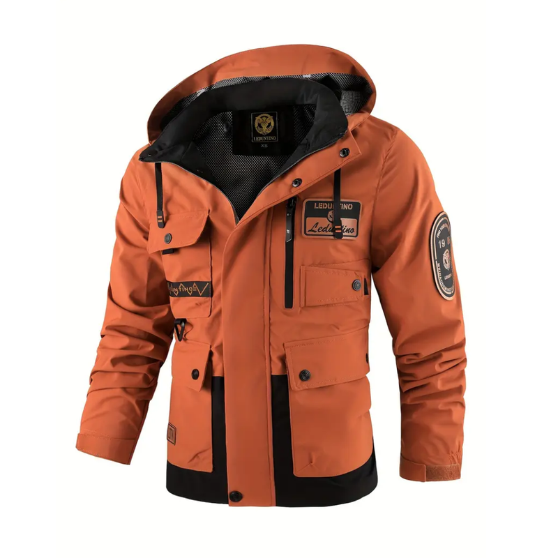Gewatteerd Heren Outdoorjack met afneembare capuchon – Henrik