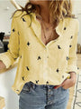 Vintage Damenbluse aus Leinenmischung – Clara