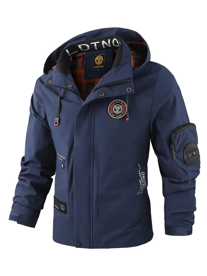 Leichte Herren-Outdoorjacke wind- & wasserdicht mit Kapuze – Torben