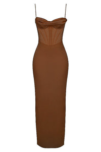 Trendiges Korsett Maxi-Kleid - Isabella