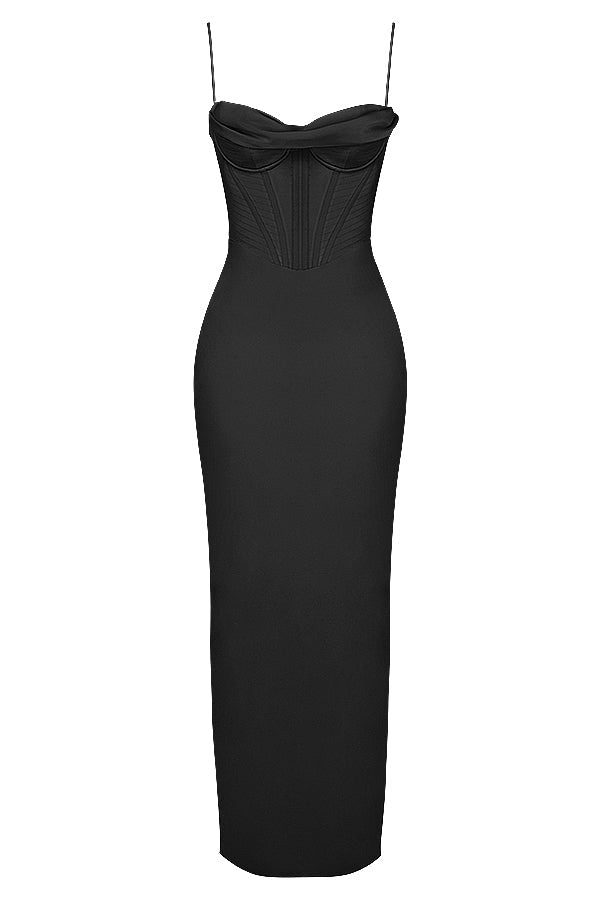 Trendiges Korsett Maxi-Kleid - Isabella