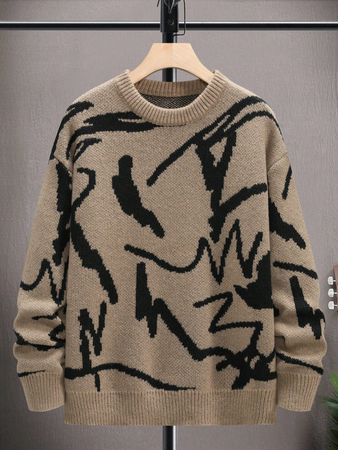 Herrenpullover mit grafischem Print - Arvid