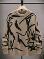 Herrenpullover mit grafischem Print - Arvid