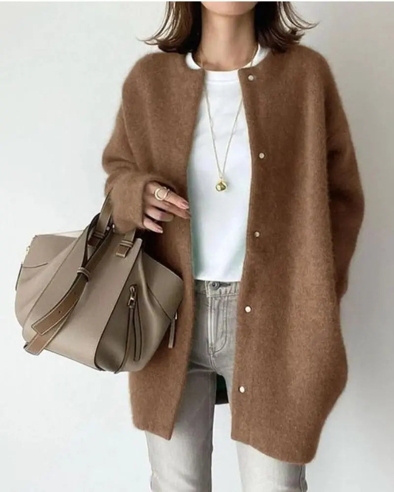 Bequemer Damenpullover aus Wolle und Mohair - Eloise