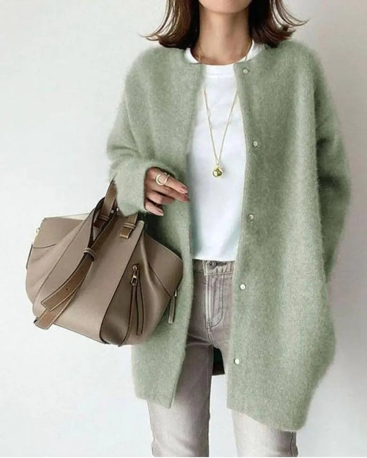 Bequemer Damenpullover aus Wolle und Mohair - Eloise