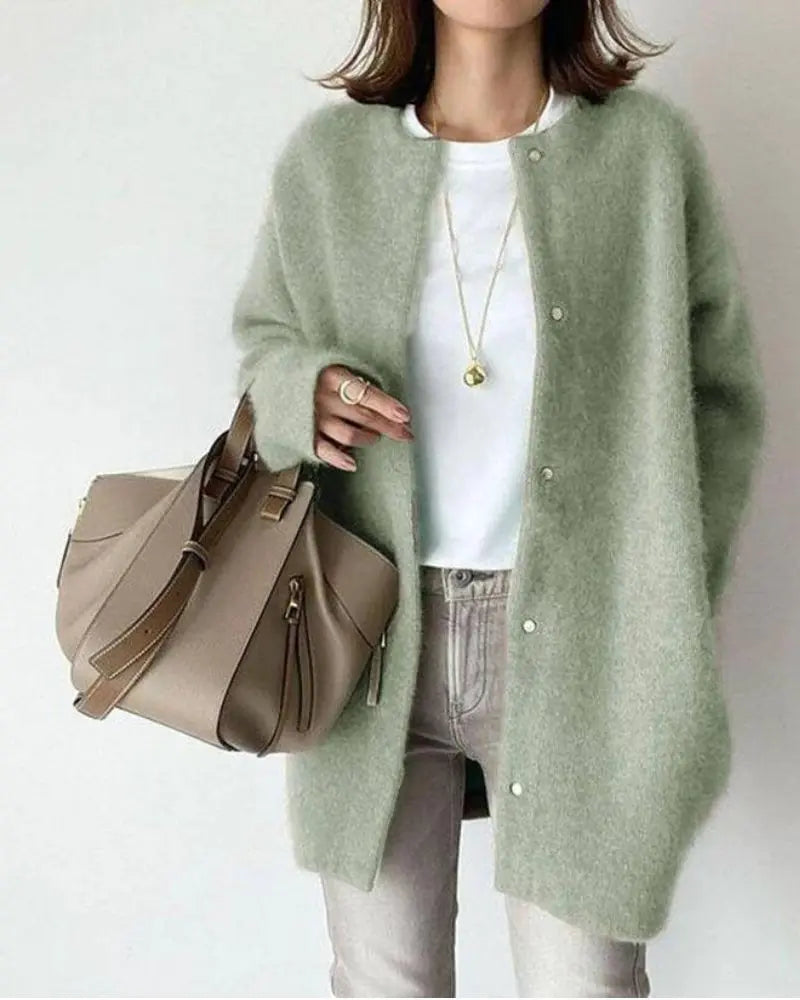 Bequemer Damenpullover aus Wolle und Mohair - Eloise