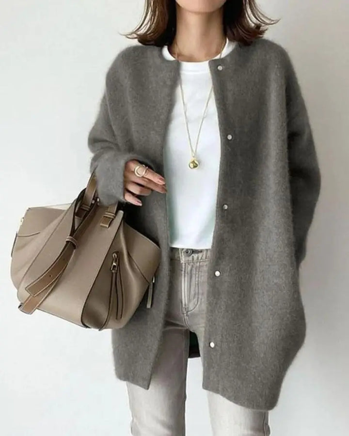 Bequemer Damenpullover aus Wolle und Mohair - Eloise