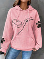 Warmer Damen Hoodie mit Hundedesign – Selma