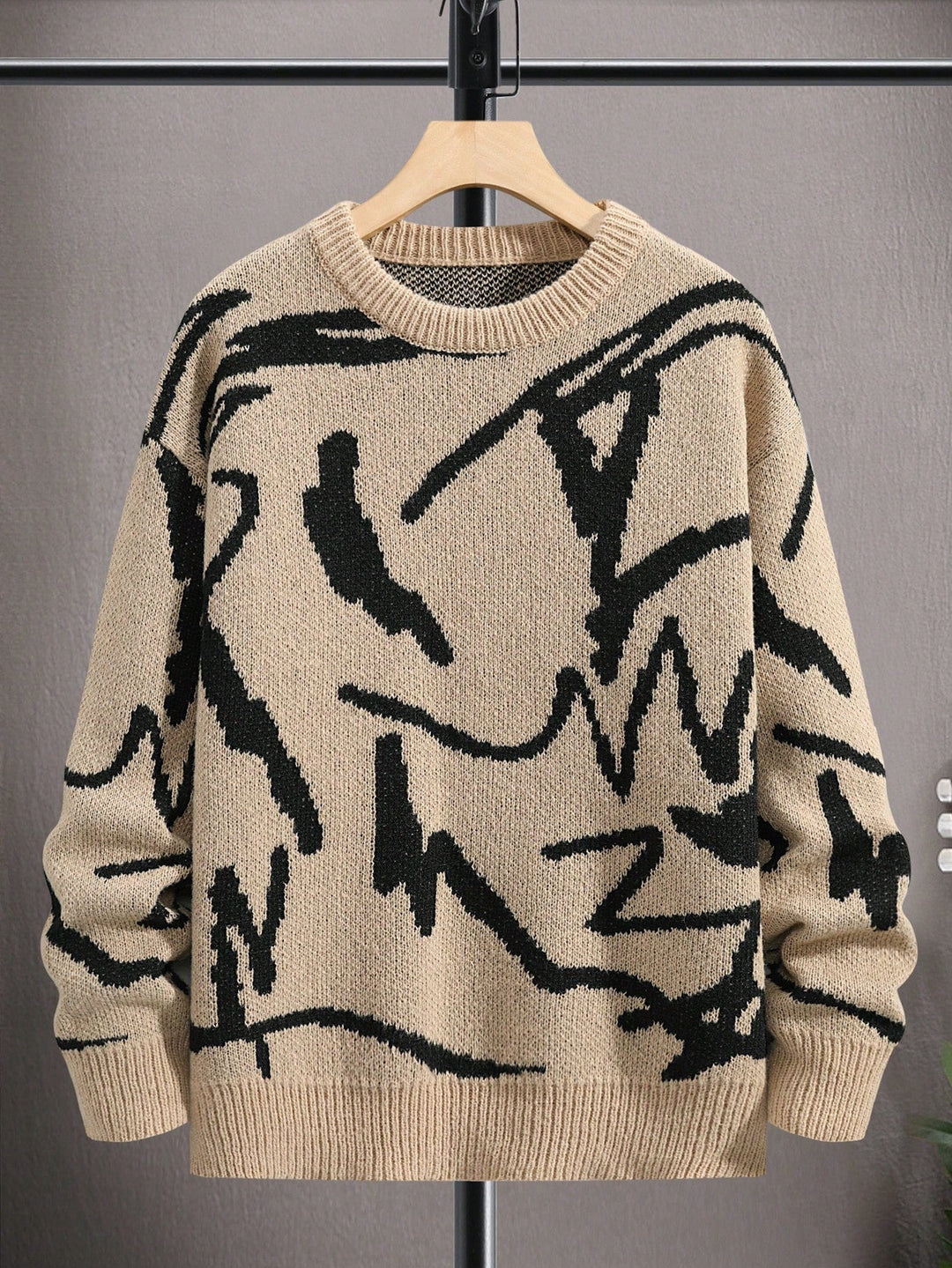 Herrenpullover mit grafischem Print - Arvid