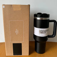 Vacuüm Geïsoleerde Beker met Deksel en Rietje - ThermoTumbler