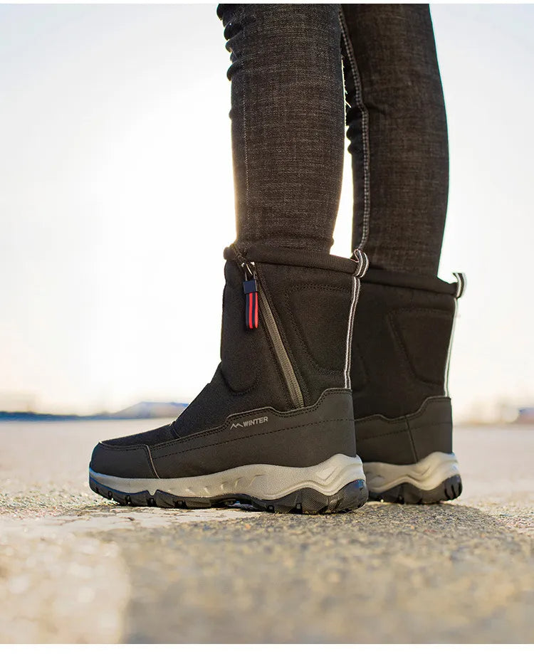 Halbhohe Snowboots | Warme Winterstiefel