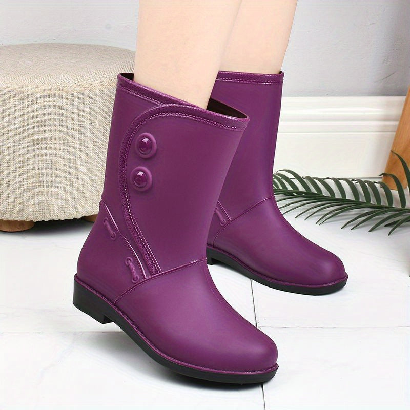 Waterdichte Dames Regenlaarzen comfortabel met Antislipzool – Elora