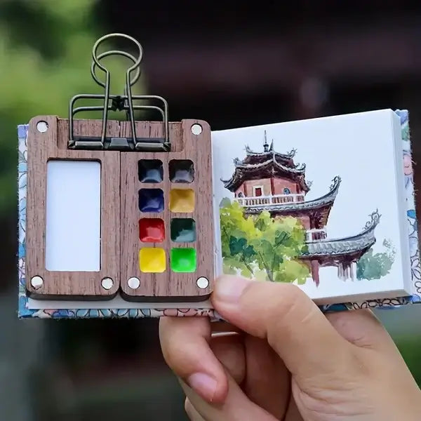 Compacte Creativiteit Altijd en Overal - KunstZet Waterverfset