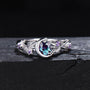 Mondstern Farbwechselnder Alexandrit und Amethyst Verlobungsring - Elara