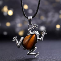 Natuurlijke Kristallen Kikker Meditatieketting - Gaia