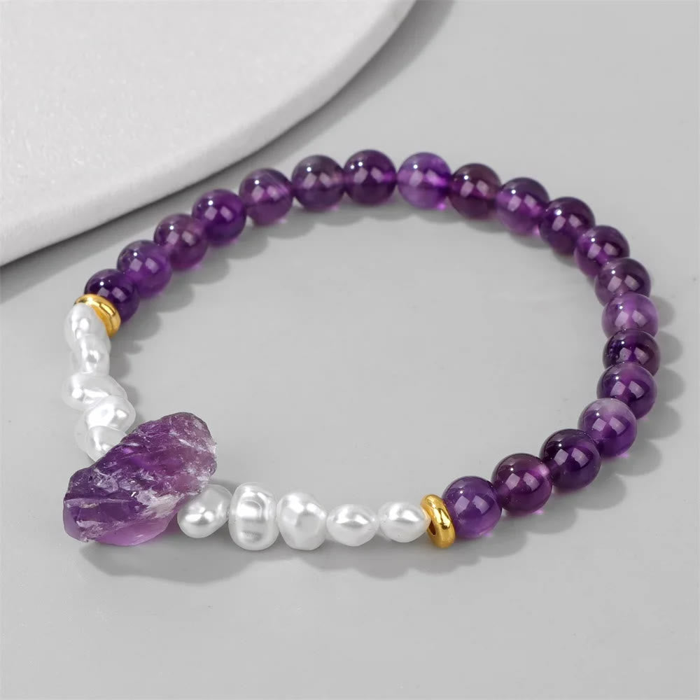 Natürliches Kristallperlen Armband - Eline