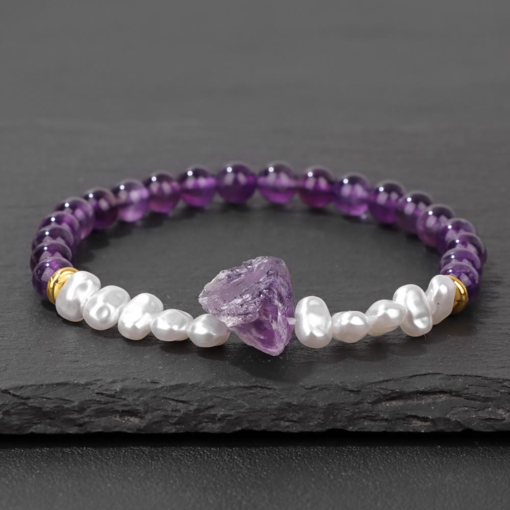 Natürliches Kristallperlen Armband - Eline