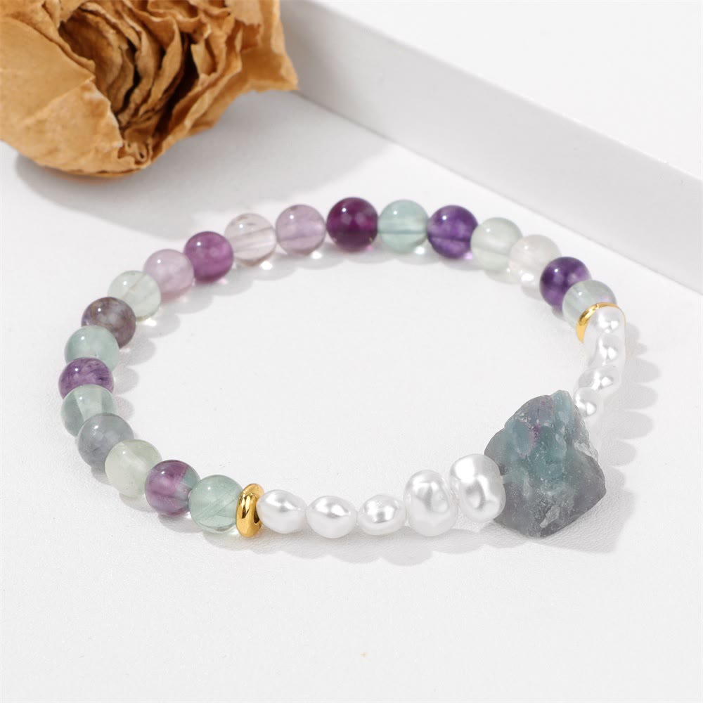 Natürliches Kristallperlen Armband - Eline