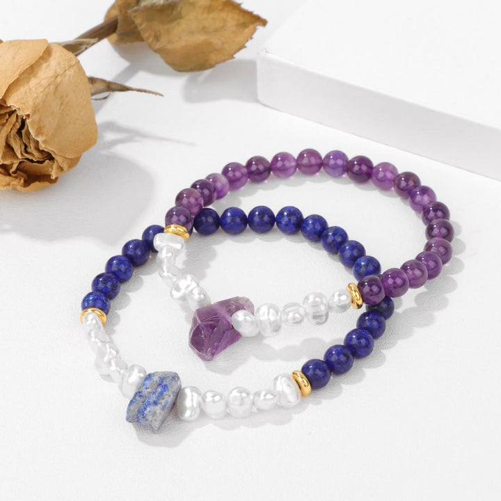 Natürliches Kristallperlen Armband - Eline