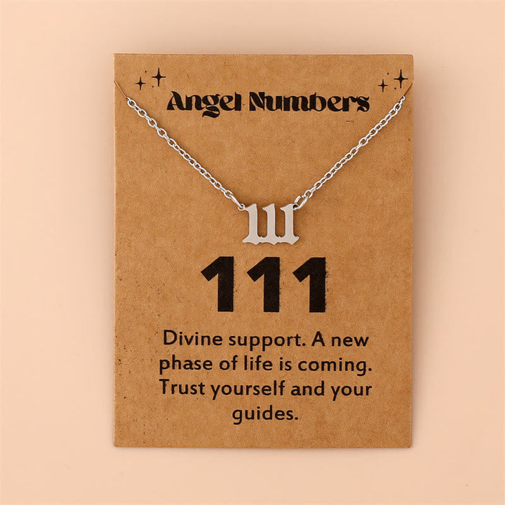 Angel Numbers Stainless Steel Necklace - Celestia