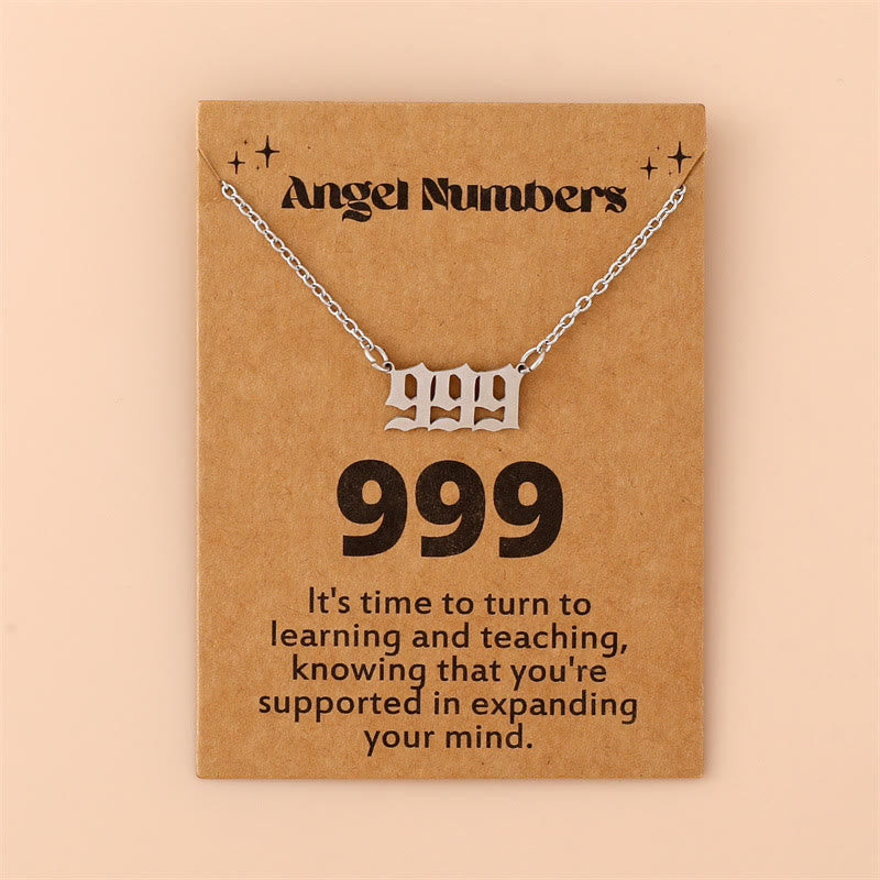 Angel Numbers Stainless Steel Necklace - Celestia