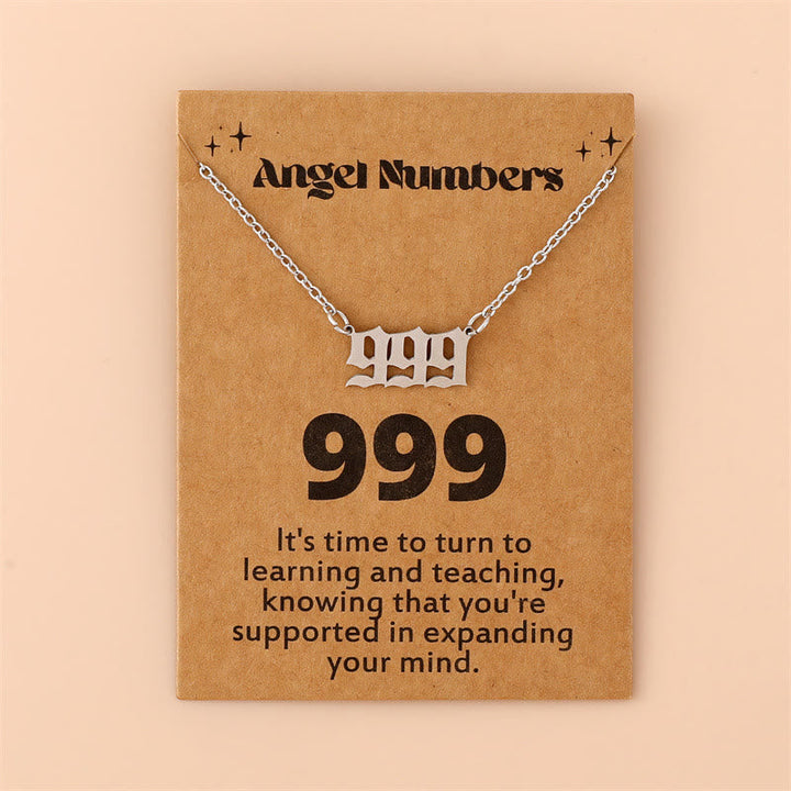 Angel Numbers Stainless Steel Necklace - Celestia