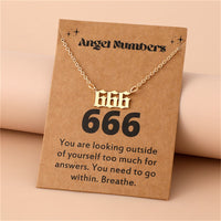 Angel Numbers Stainless Steel Necklace - Celestia