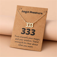 Angel Numbers Stainless Steel Necklace - Celestia