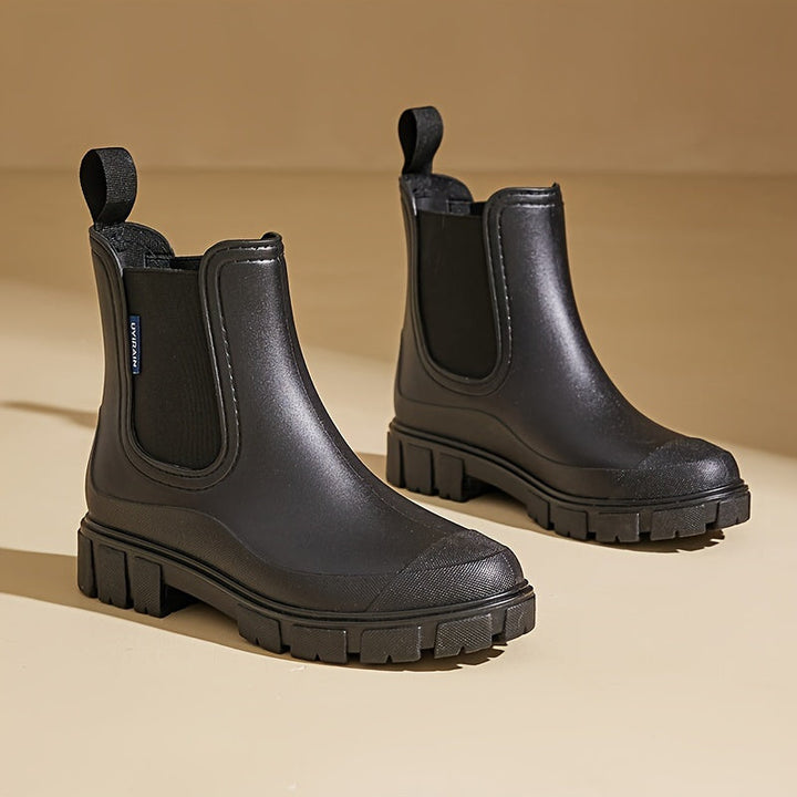 Women's waterproof mid-height rain boots with anti-slip sole – Selora
