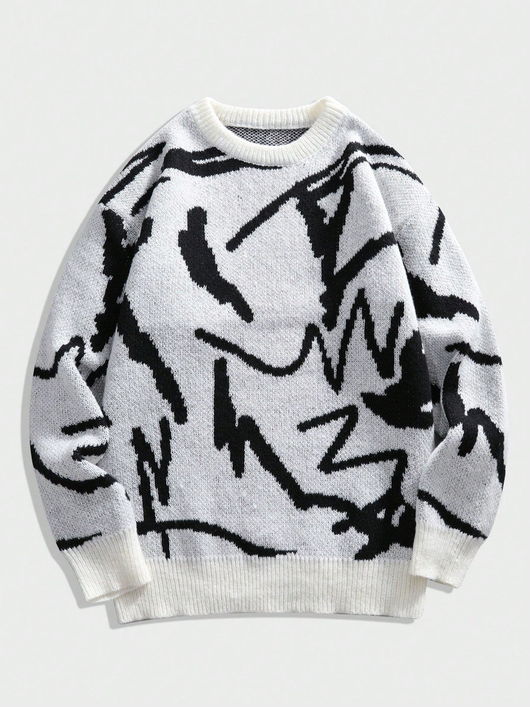 Herrenpullover mit grafischem Print - Arvid