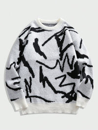 Herrenpullover mit grafischem Print - Arvid