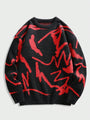 Herrenpullover mit grafischem Print - Arvid