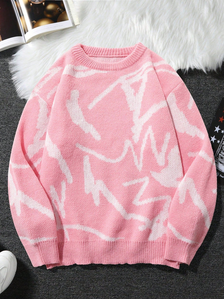 Herrenpullover mit grafischem Print - Arvid