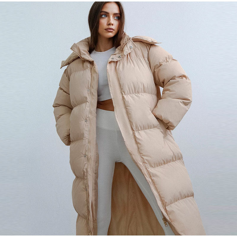 Stilvolle lange Damen-Daunenjacke - Elise