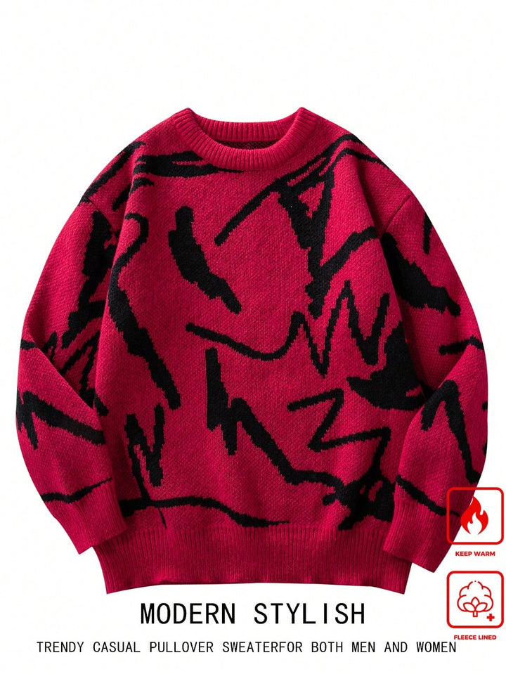 Herrenpullover mit grafischem Print - Arvid